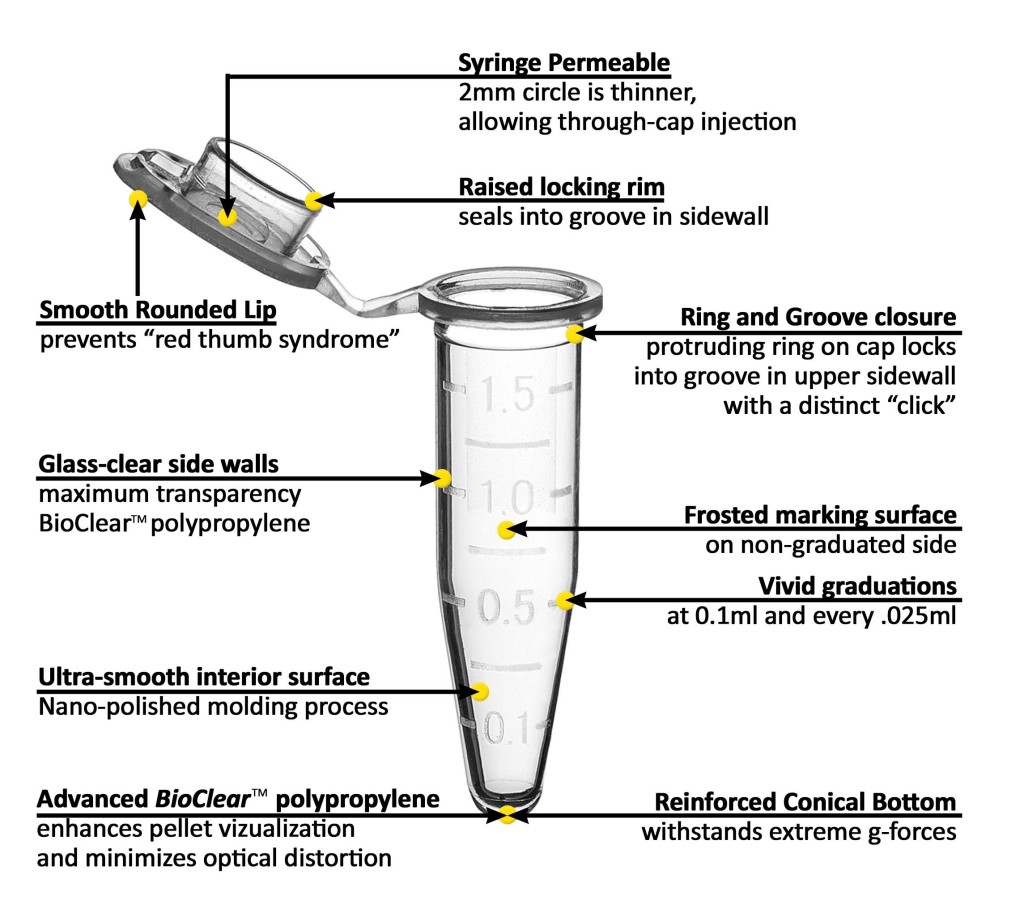 SureSeal S™ Sterile Microcentrifuge Tubes - Image 5