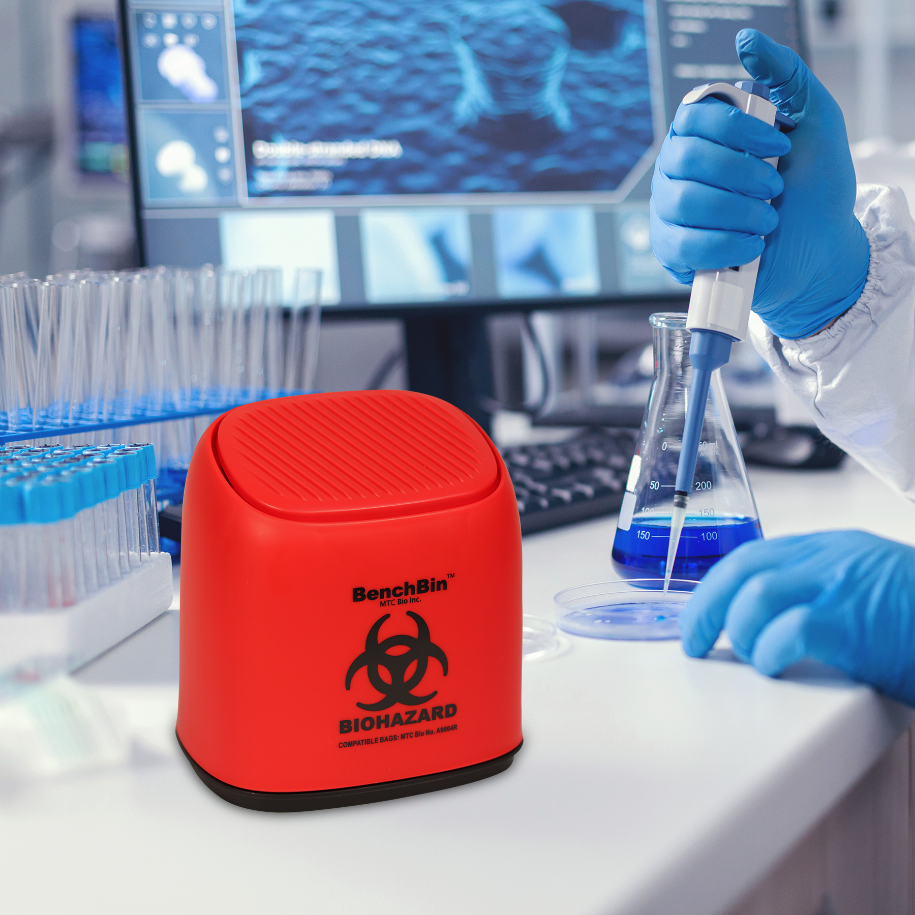 BenchBin™ Benchtop Biohazard Bin - Image 7